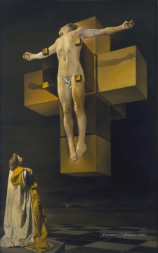 Salvador Dali Painting - Crucifixion Corpus Hypercubicus Salvador Dali